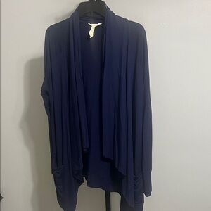 Matilda Jane Deep Blue Drape Cardigan over size small cardigan #840